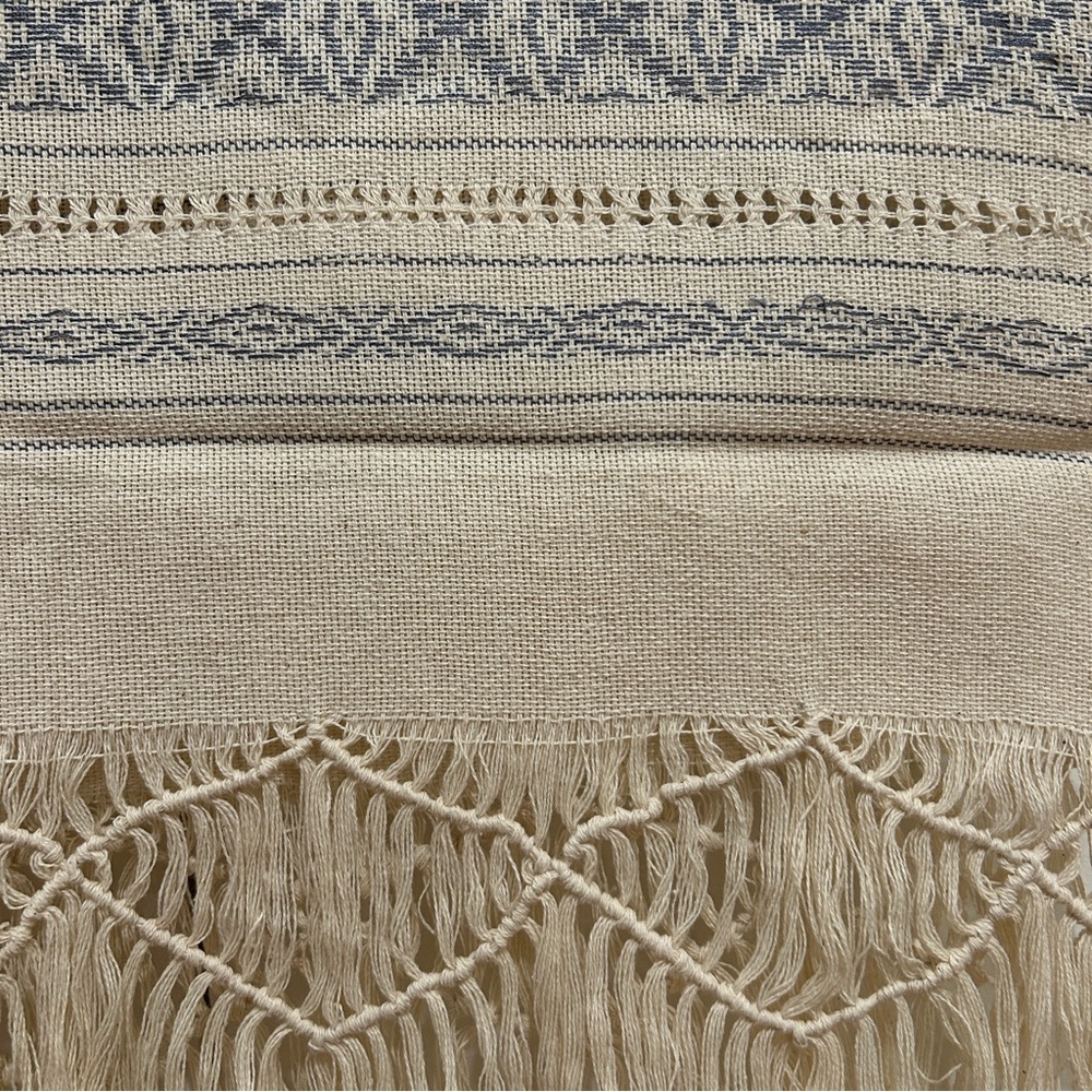 Cotton and Silk Traditional Mexican rebozo from Oaxaca. Mexican shawl, Handloom! - Picture 8 of 11
